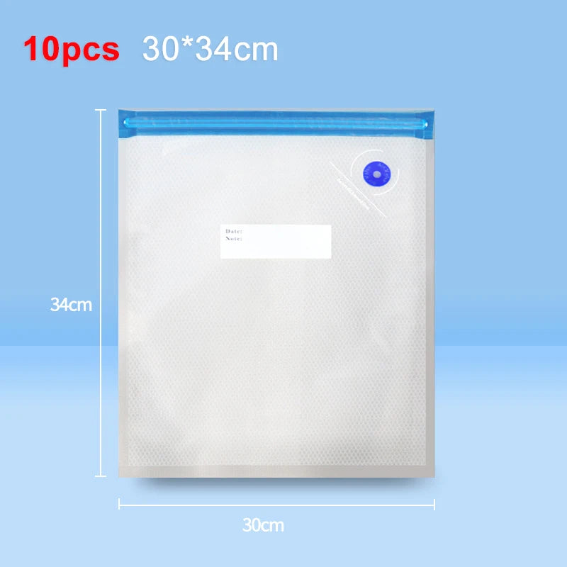 Vacuum Sealer Pump Electric Air Pump Rechargeable Automatic Sealing Machine with Reusable Vacuum Sealer Bags Food Packaging Bag Beauty World Shop