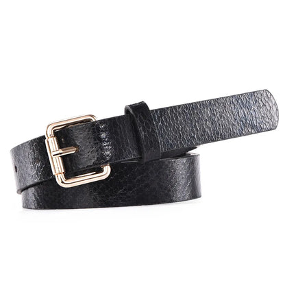 Hot Sale New Fashion Customized PU Leather Leopard Snake Print Slim Belt For Women Beauty World Shop