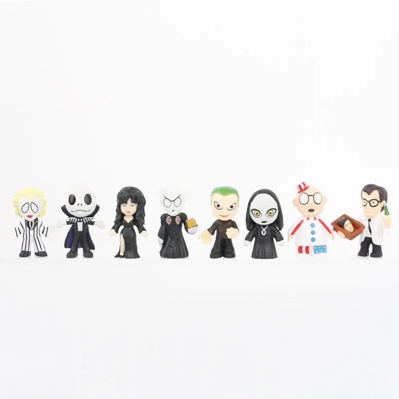 24Pcs/Set Horror Movie Characters V for Vendetta Chucky Freddy Jason Scary Saw PVC Action Figures Toys Beauty World Shop