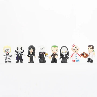 24Pcs/Set Horror Movie Characters V for Vendetta Chucky Freddy Jason Scary Saw PVC Action Figures Toys Beauty World Shop