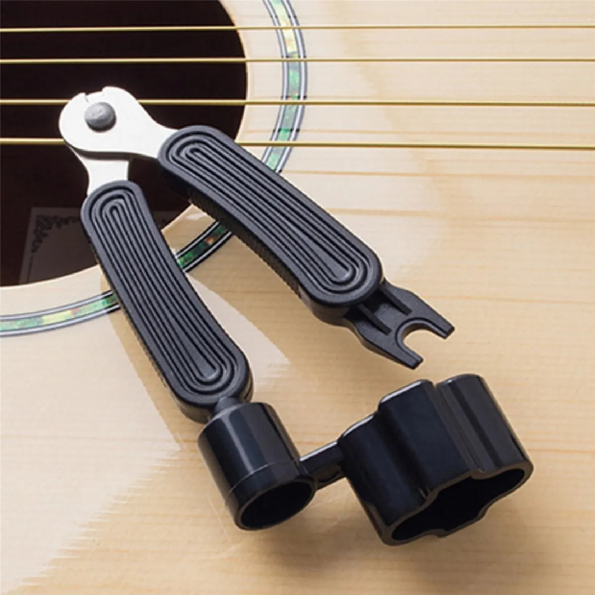 Guitar String Winder String Cutter Bridge Pin Puller 3 IN 1String Peg Winder Guitar Repair Tool Black Beauty World Shop