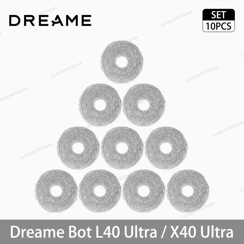 Dreame L40 Ultra / X40 Ultra Vacuum Cleaner Replacement Accessories Main Side Brush HEPA Filter Mop Cloths Dust Bag Spare Parts Beauty World Shop