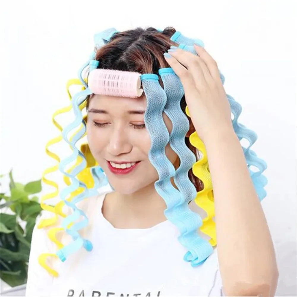 12pcs Heatless Hair Curler No Heat Hair Rollers Soft Curls Curling Rod Roller Sticks Perm Rods Wave Formers Hair Styling Tools Beauty World Shop