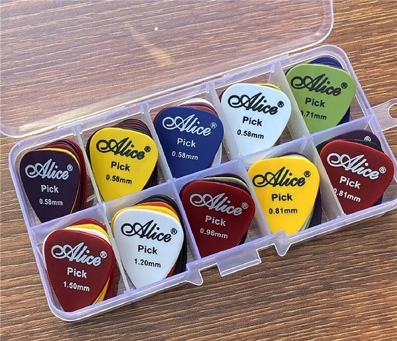 Multicolor Guitar Picks 24 Pieces ABS Premium Plastic Guitar Picks for Acoustic Electric Guitars Bass Or Ukulele Beauty World Shop