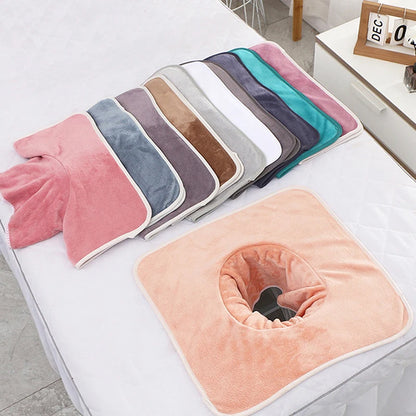 40*80cm Thickened Beauty SPA Massage Table Planking Face Towel With Hole Bed Bandana Beauty World Shop