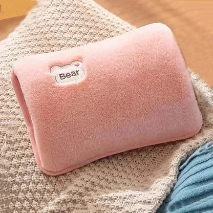 Rechargeable Hot Water Bottle Cute Electric Hand Warmer EU Plug Reusable Hot Compress Bag Heating Pad Hand Pocket Warmer Beauty World Shop