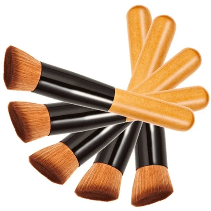 1Pc Foundation Makeup Brush Professional Cosmetic Beauty Make Up Tools Kabuki Powder Blush Foundation Flat Top Brush Beauty World Shop