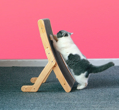 Cat Scratcher Board Wooden Frame Medium Cat Scratching Bed 3 In 1 Scratching Post Anti-Scratch Toys Claw Couch Scraper For Cats