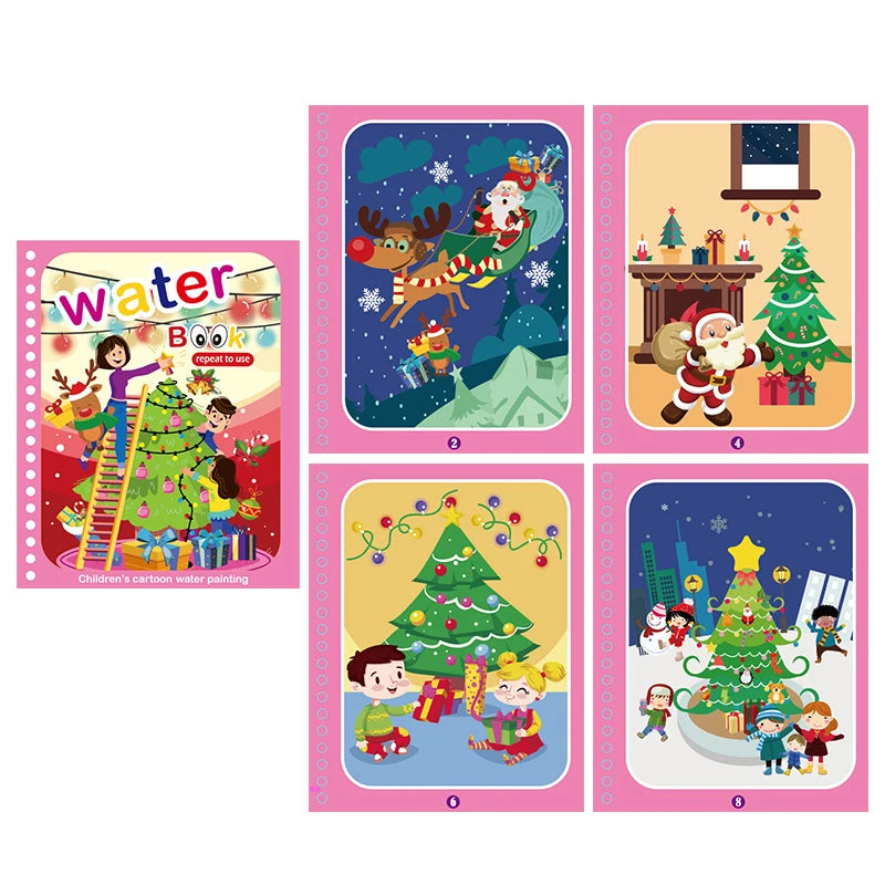 NEW Kids Magic Water Drawing Books Coloring Books Painting Toys for Kids Birthday Christmas New Year Gift for Boys and Girls Beauty Fashion