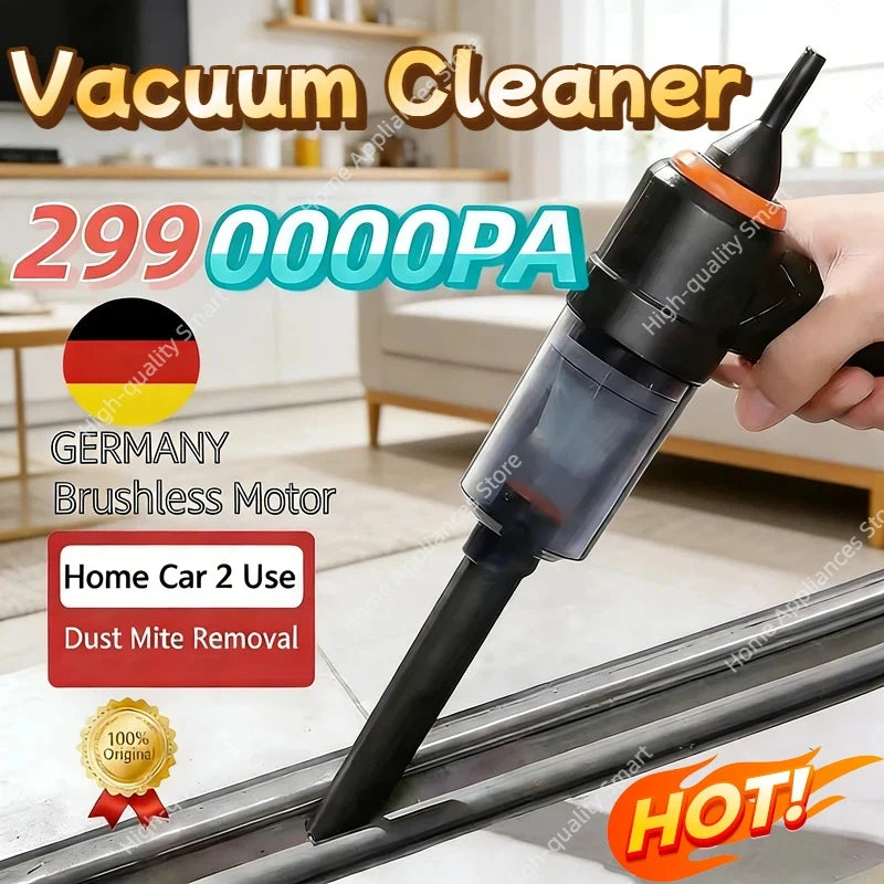2990000PA Wireless Car Vacuum Cleaner Wet Dry 120W Cordless Handheld Auto Vacuum High Power Cleaner For Home Office 2026 New Beauty World Shop