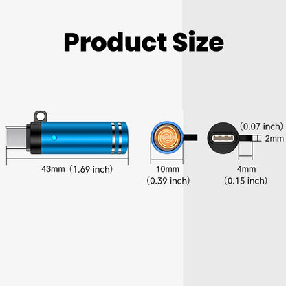 Mini Type C USB Cigarette Lighter Adapter Safety Air Blowing Mobile Phone Outdoor Use Charging Cable Beauty World Shop