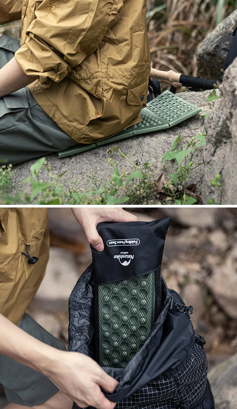 Naturehike Camping Mat Ultralight Folding Mini Mat Portable Foldable Picnic Pad Tent Sleeping Pad Outdoor Hiking Beach Mat Beauty World Shop