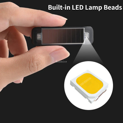 Mini LED Solar Power Car Warning Light Night Security Simulated Alarm Wireless Anti-Theft Caution Lamp Flashing Dummy Alarm Lamp Beauty World Shop