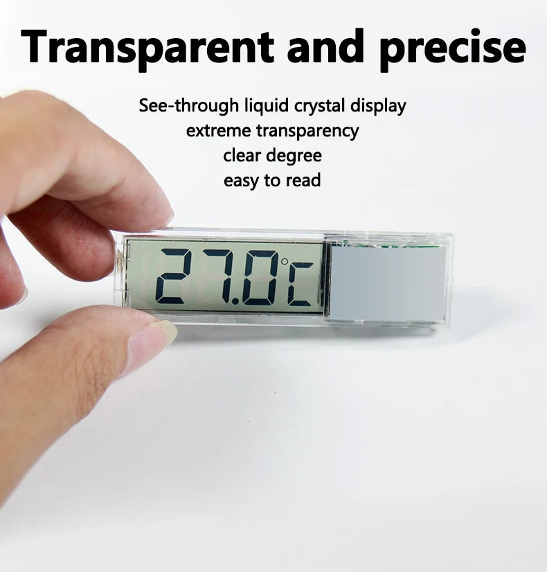 1pc Aquarium Thermometer 3D Digital LED Electronic Fish Tank Temperature Fish Turtle Temp Meter Aquarium Decoration Beauty World Shop