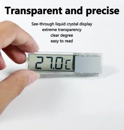 1pc Aquarium Thermometer 3D Digital LED Electronic Fish Tank Temperature Fish Turtle Temp Meter Aquarium Decoration Beauty World Shop