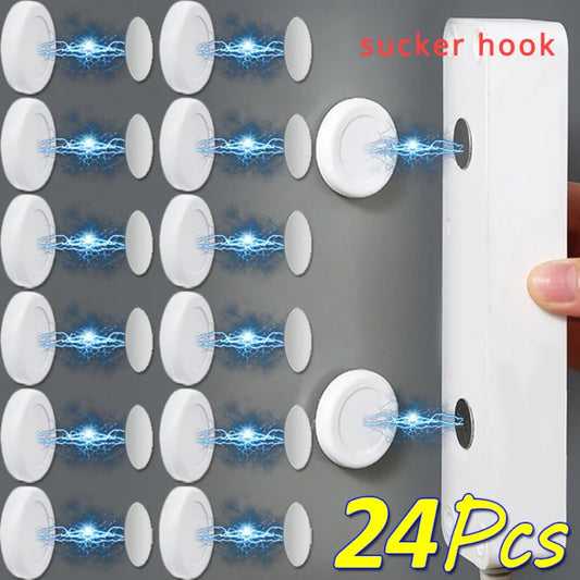 4/24pcs Magnet Hook Iman Strong Keys Holder Magnetic Wall Garden Hanging Hanger Anti-lost Remote Control Refrigerator Storage Beauty World Shop
