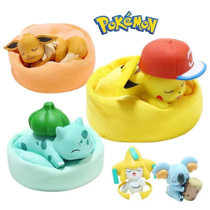 Pokemon Anime Pikachu Eevee Poket Gift Pokemon Starry Dream Series Action Figures Bulbasaur Snorlax Monster Model Ornaments Toy Beauty World Shop