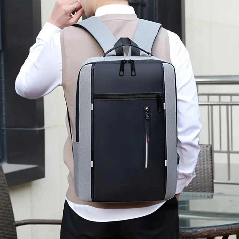 Fashion Business Laptop Backpack Large Capacity Shockproof Computer Bag Casual Office Travel Shoulder Bag for Work Beauty World Shop