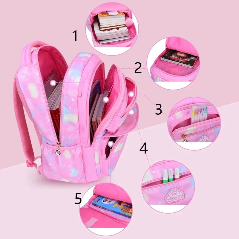 Teenage Girls School Bag Children Backpack Class Child Kids Back Pack Kawaii Bagpack Cute Women Rucksack Female Bolsas Portfolio Beauty World Shop
