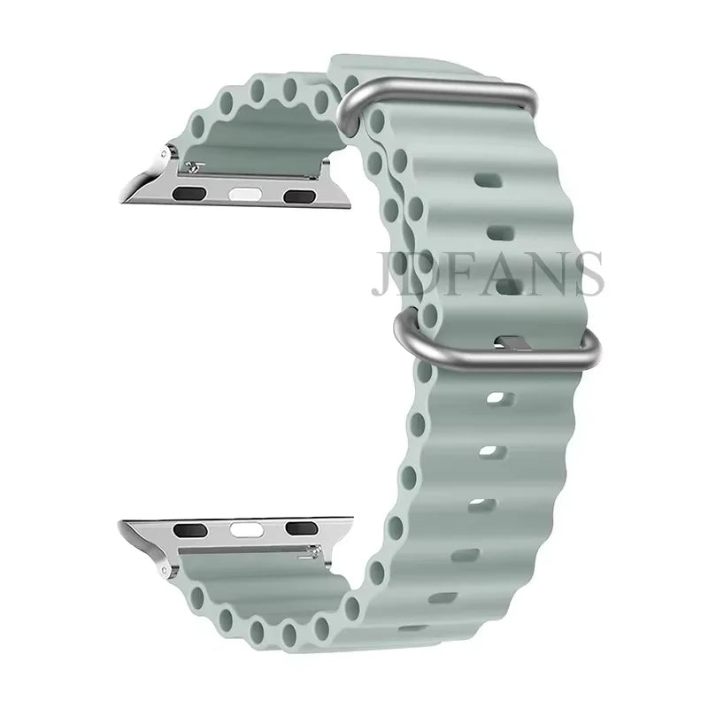 Strap For Apple watch ultra band 49mm 44mm 45mm 41mm 40mm 38mm 44 45 mm 1:1 Original Ocean belt iWatch series 9 10 8 7 se bands Beauty World Shop