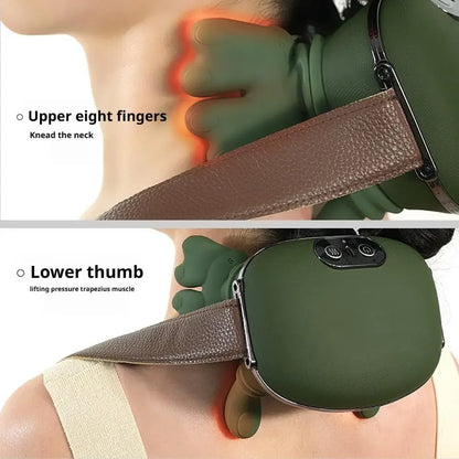 3-Level Modes Bionic Neck Shoulder Massager Back Massagers Electric Kneading Muscles Massage Pillow Relax Neck Waist Leg Body