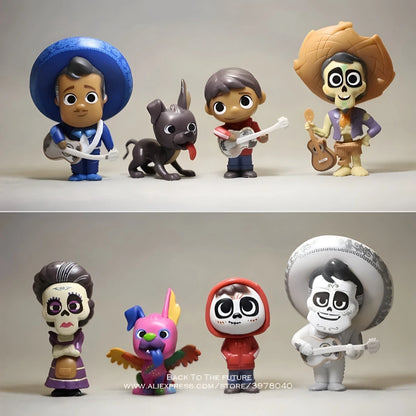 Disney Coco Movie 8pcs/set 6-9cm Action Figure Anime Mini Decoration Collection Figurine Toys Model For Children Gift Beauty World Shop