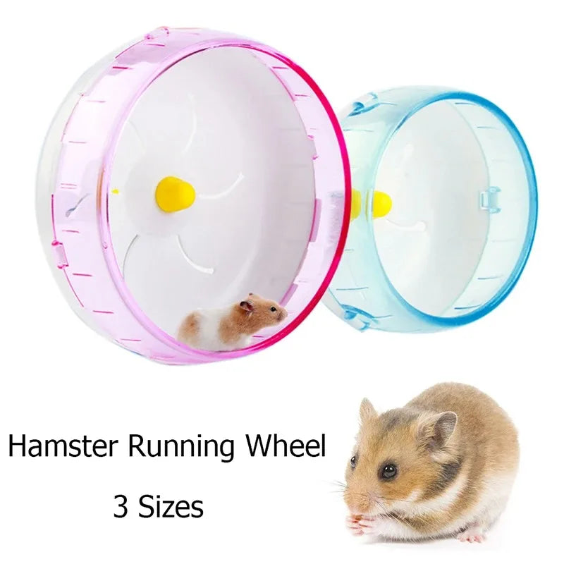 Hamster Wheel Running Disc Toy Sport Running Silent Transparent Small Pet Rotatory Jogging Wheel Toys Pet Hamster Cage Supplies Beauty World Shop