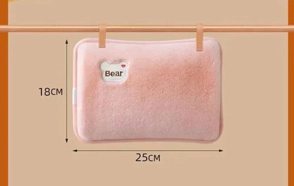 Rechargeable Hot Water Bottle Cute Electric Hand Warmer EU Plug Reusable Hot Compress Bag Heating Pad Hand Pocket Warmer Beauty World Shop