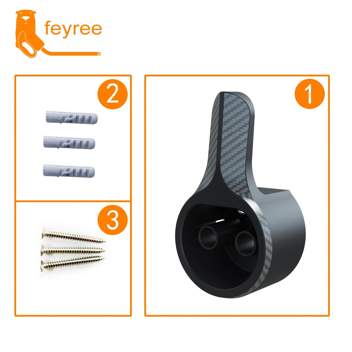 Feyree EV Charger Holder Holster Dock For Electric Vehicle Type 2 Charging Cable Extra Protection Leading Wallbox Beauty World Shop