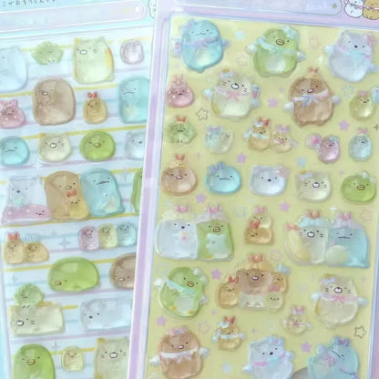 sumikkogurashi すみっコぐらし Stickers Cartoon Creative Peripheral Phone Case Transparent Sticker Friend Birthday Gift Beauty World Shop