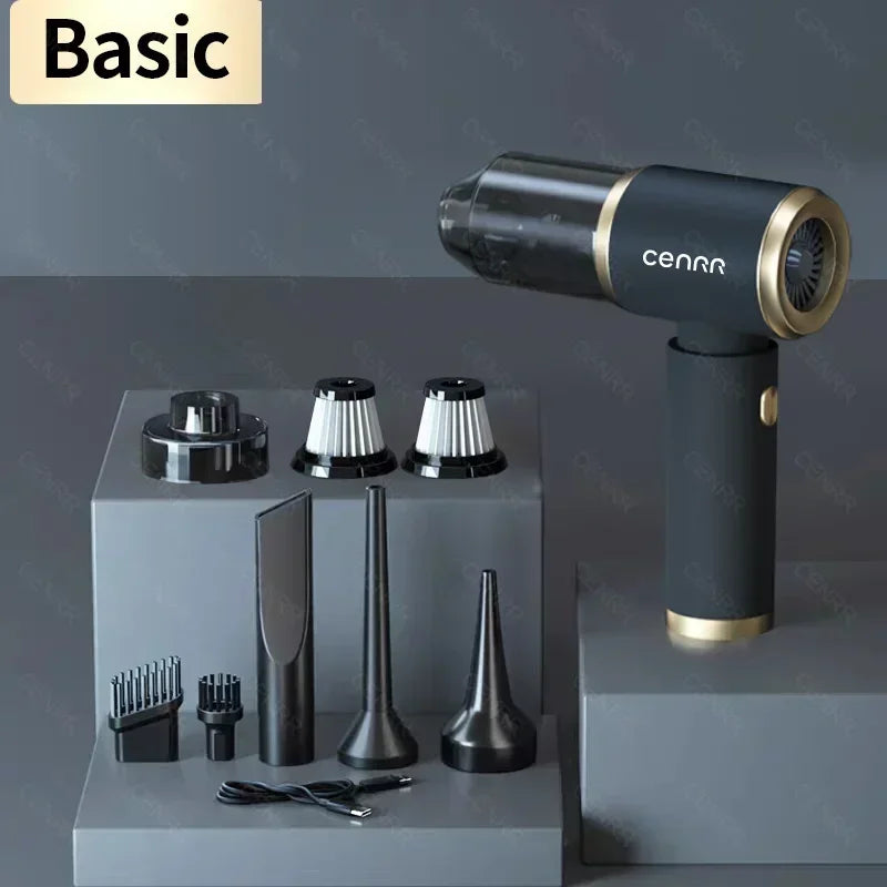 CENRR Car Vacuum Cleaner High Suction 210000PA Wireless Vacuum Cleaner Cordless Vacuum Cleaner High Pressure Cleaning Machine Beauty World Shop