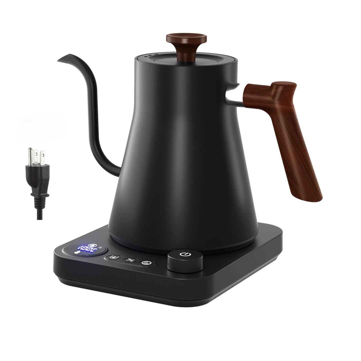 Electric Gooseneck Kettle 900ML Hand Brew Coffee Pot Smart Teapot Temperature Control Pot Rapid Heating Kettle 110v/220v Beauty World Shop