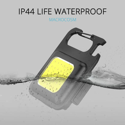 COB LED Mini Flashlight Super Bright EDC Keychain Light Outdoor Emergency Camping Pocket Lamp With Tail Magnet Corkscrew Beauty World Shop