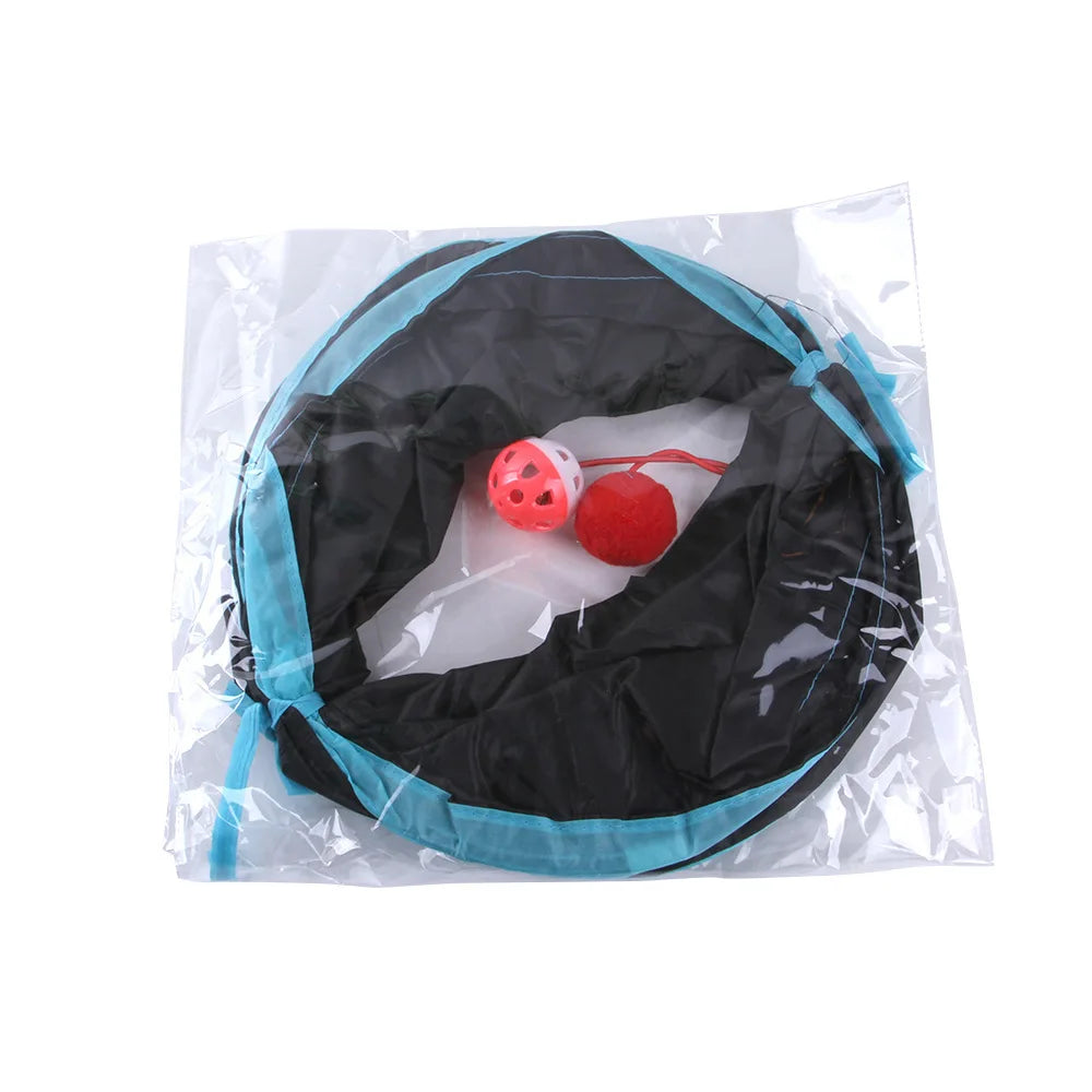 Cat Tunnel Pet Supplies Cat S T Pass Play Tunnel Foldable Cat Tunnel Cat Toy Breathable Drill Barrel for Indoor loud paper Beauty World Shop