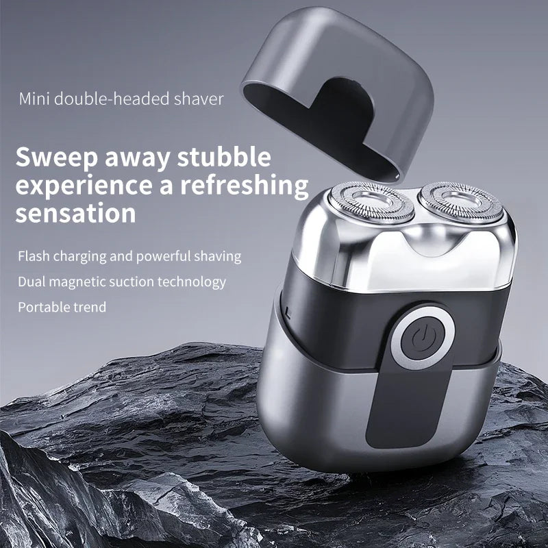 Mini electric shaver, compact and fast charging for home use, men's car shaver, portable for home use, gift for father and boyfr Beauty World Shop
