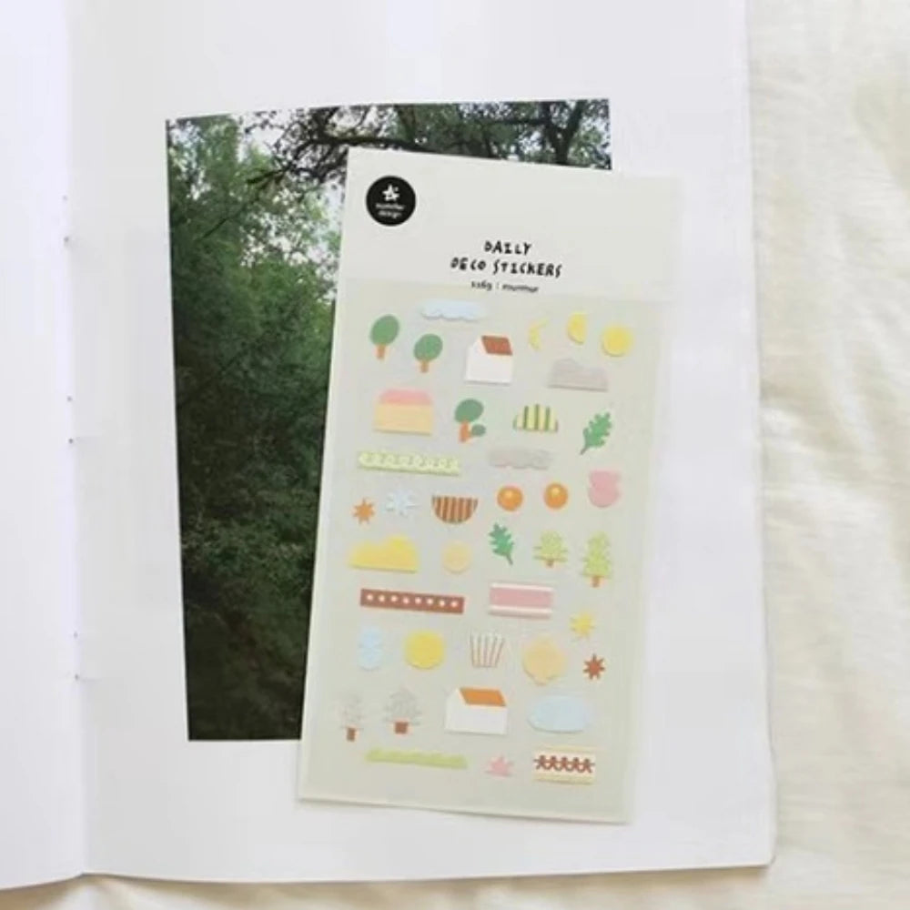 Korean Import Suatelier Travel Home Life Study Friend Stickers Scrapbooking Diy Journaling Diary Stationery Sticker School Gift Beauty World Shop