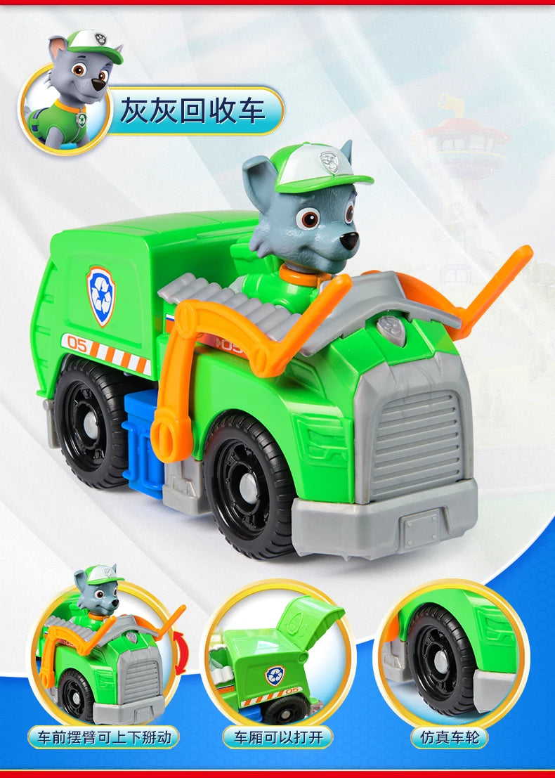 New Original PAW PATROL Vehicle Car Ryder Tracker Everest Chase Rex Skye Rocky Marshall Zuma Action Figure Toy Kid Birthday Gift Beauty World Shop