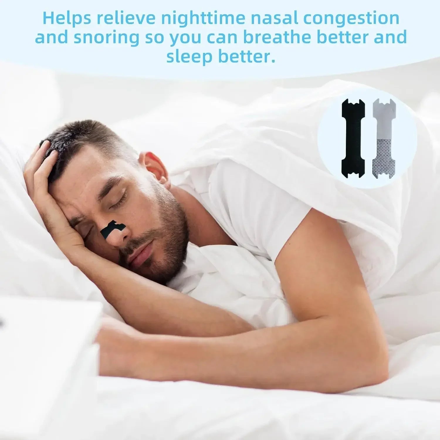 30/60/90PCS Anti Snoring Nose Patch Set Extra Strength Nasal Strips Better Breathing Non-Invasive Easier Breath Sleep Aid Decive Beauty World Shop