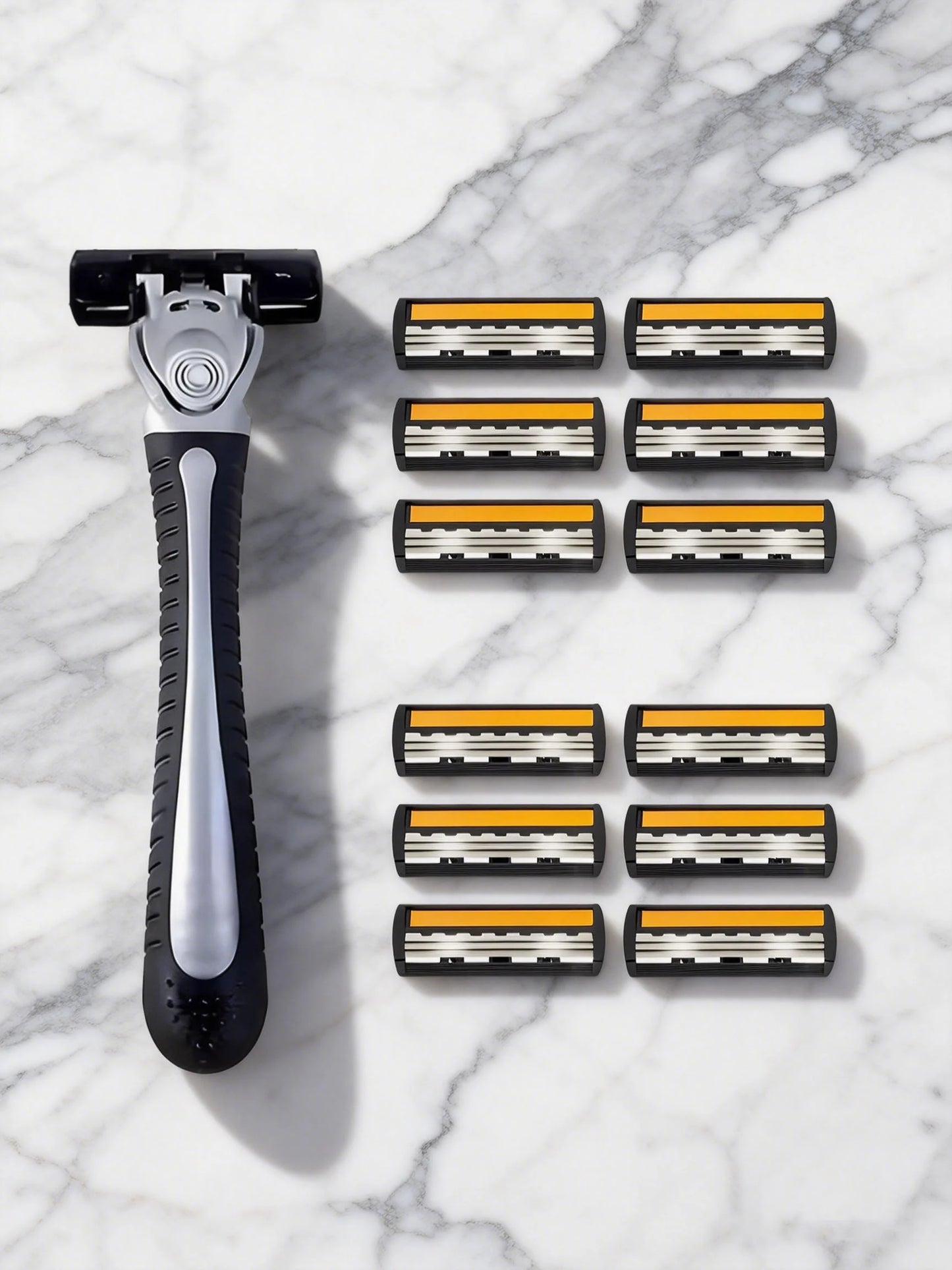 Variety Packs Skin Guard Anti-Slip Handle Replacement Triple Blades Reusable Safety Manual Razors for Men Shaving Bathing Trave Beauty World Shop