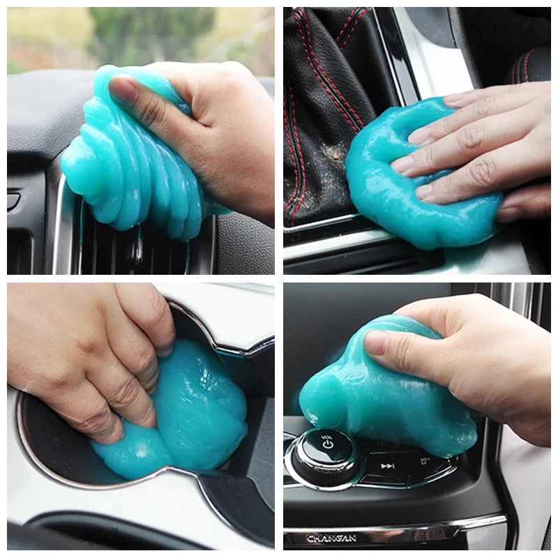 Car Cleaning Gel Slime Magic Mud Auto Interior Computer Keyboard Dirt Clean Dust Remover Gel Car Wash Interior Cleaning Tools Beauty World Shop