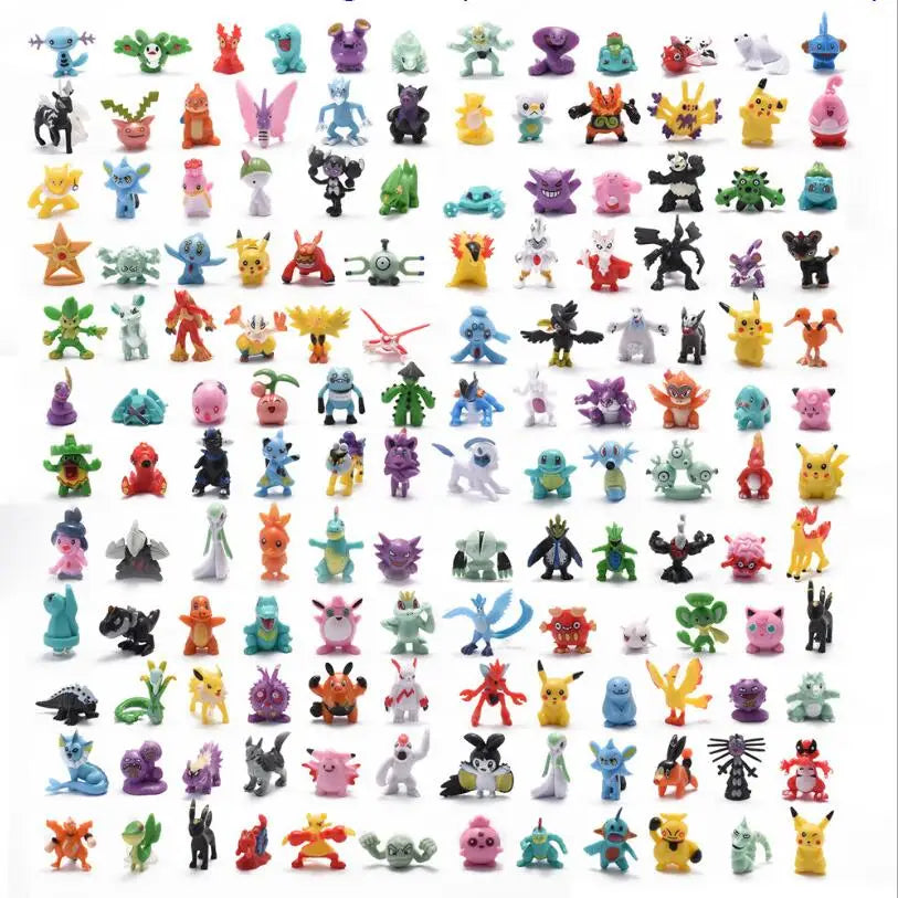 аниме фигурки Toys 7Cm Elf Ball 2-3cm Anime Action PokeBall Figures Monster Toy Model Dolls Children Christmas Gift Beauty World Shop