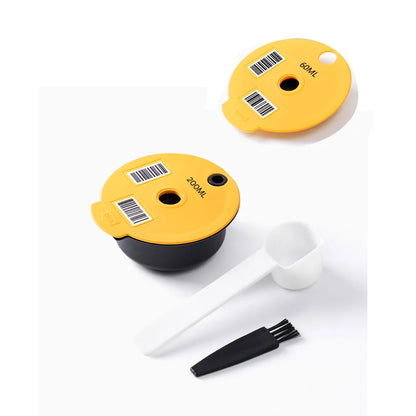60/180200/220ML Reusable Coffee Capsule Pods for BOSCH-s Machine Tassimo Refillable Filter Pod Silicone Lid Replacement Beauty World Shop