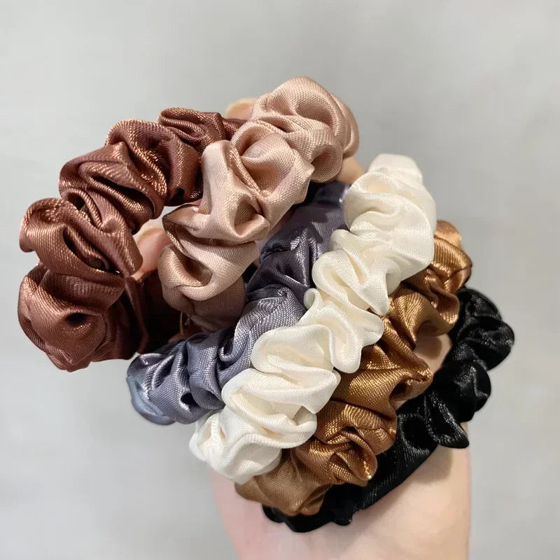 6/12 PCS Elegant women's headband, rubber band, elastic band, softer than silk hair | Satin headband | Beauty World Shop