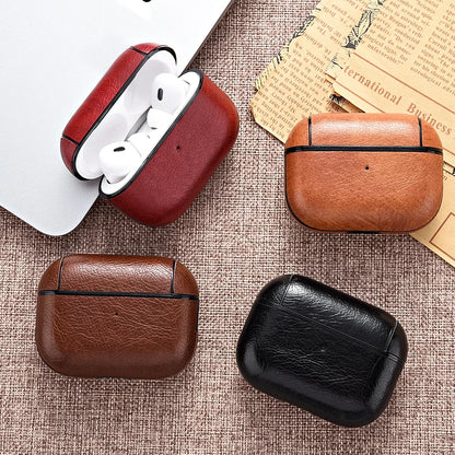 For Airpods Pro 3 4 Case Leather Business Earphone Cases Headset Shell Headphone Cover For AirPod 3 2 1 Pro 2nd Generation USB C