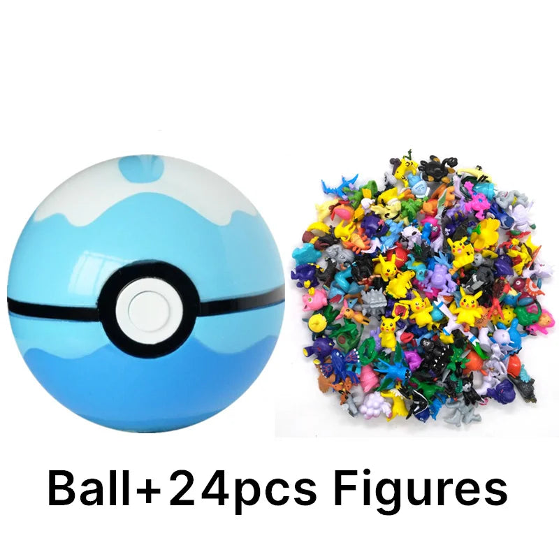 аниме фигурки Toys 7Cm Elf Ball 2-3cm Anime Action PokeBall Figures Monster Toy Model Dolls Children Christmas Gift Beauty World Shop