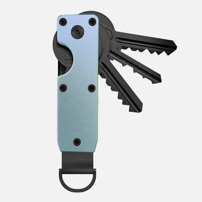 Minimalist Innovative Aluminum Alloy Compact Key Holder Key Rings Key Organizer Metal Key Holder 2-6 Keys Beauty World Shop