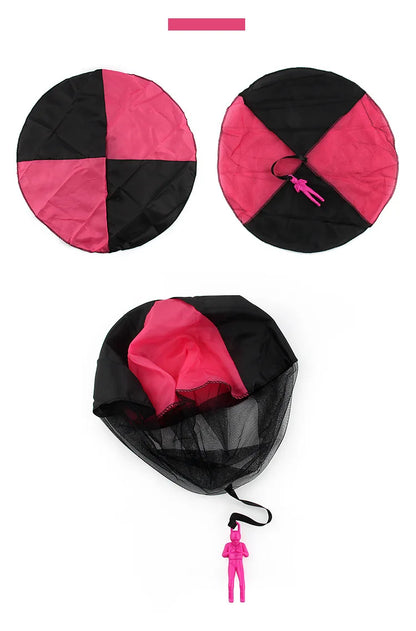 1pcs Hand Throwing Parachute Outdoor Funny Toys Game Play Toys for Fly Parachute Sport with Mini Soldier Toys Beauty World Shop