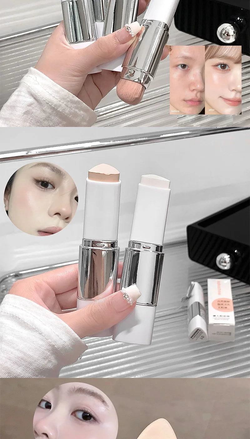 Lazy Foundation Stick, Moisturizing and Natural Concealer Makeup, Matte Makeup Base, Rare Beauty, Keep Makeup and Sweat Beauty World Shop