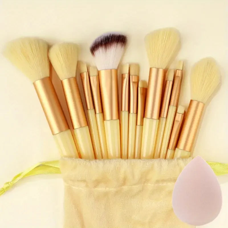 Professiona 13PCS Makeup Brushes Set Foundation Eyeshadow Blush Powder Blending Soft Fluffy Cosmetic Full Set Female Makeup Tool Beauty World Shop