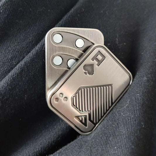 Fidget Spinner KK Pop Fingertip Gyro Solution Pressure Reduction Toy Push Poker Push Card EDC stainless Steel Toys Adult Gifts Beauty Fashion